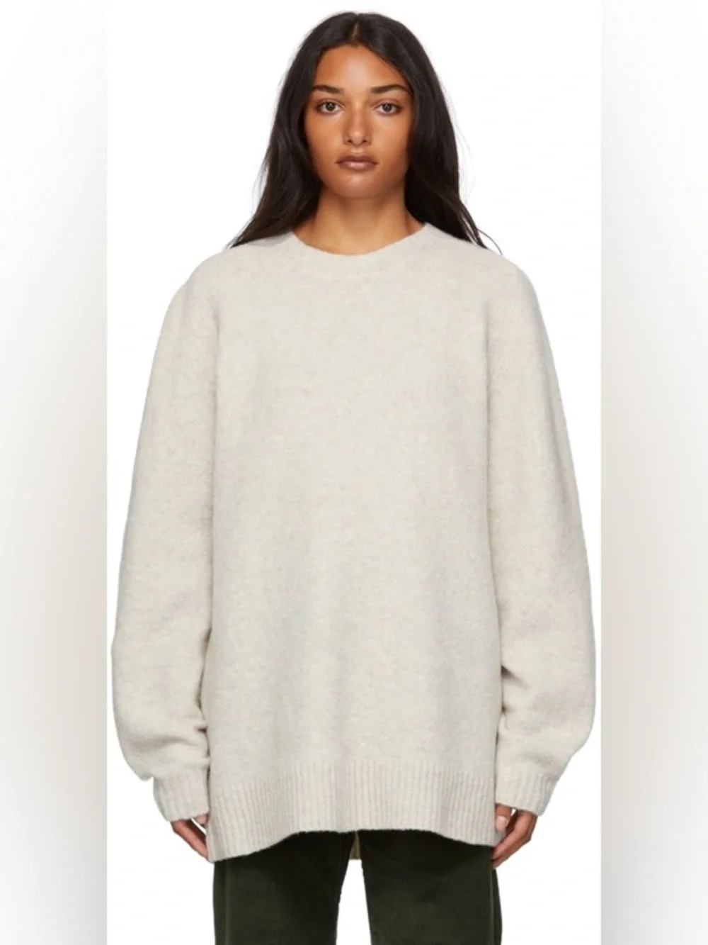 6397 Relaxed Oversized Knit Wool Cashmere Sweater